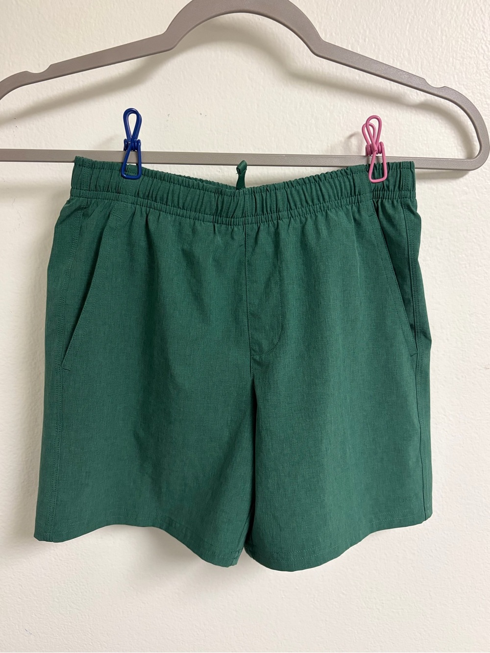 DSG Forest Green Elastic Waist Shorts